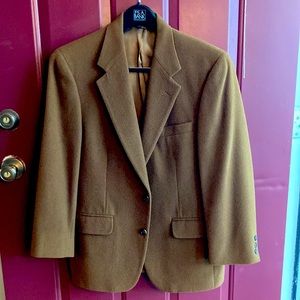 Brooks Brothers Mens 100% Camel hair Blazer Made in USA 38 Short